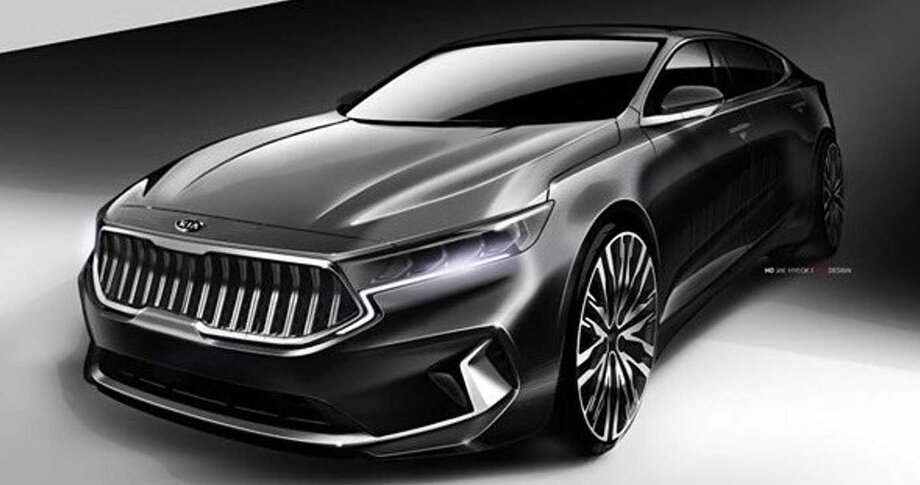 Kia yeni sedan K7-nin tizerini təqdim edib