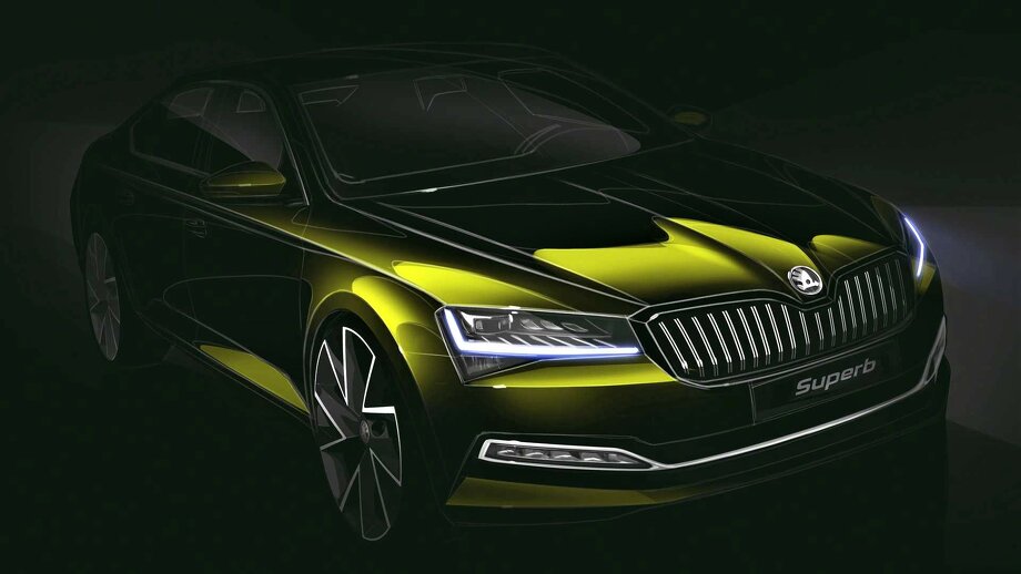 Skoda показала первый тизер новой Superb