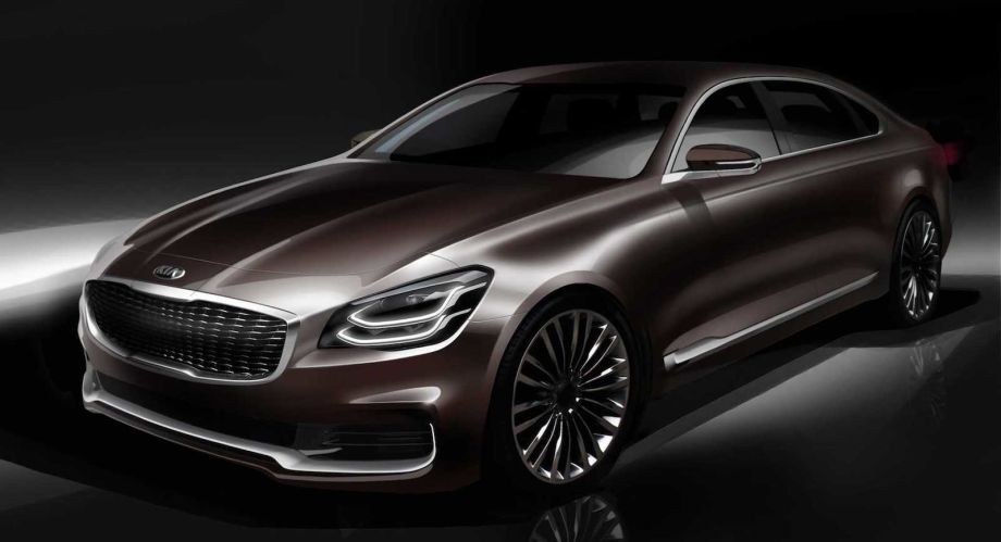 Kia показала скетчи нового седана Quoris